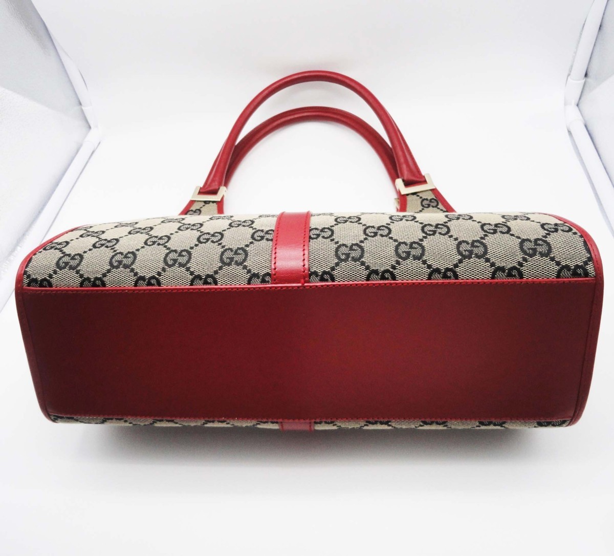 □【GUCCI】グッチ GGキャンバス ジャッキーライン ショルダーバッグ 