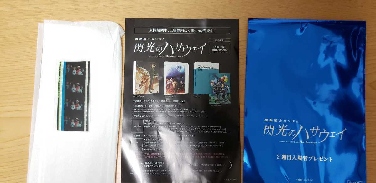 機動戦士ガンダム閃光のハサウェイ第2週入場者特典フィルム　ヘンケン　ブライト　ブレックス　クワトロ　シャア　カミーユ_2