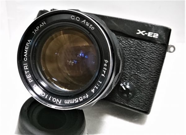 ☆アダプター付き！超希少美品☆PETRI ペトリ C.C AUTO 55mm F1.4 L39