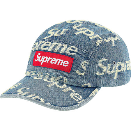 Supreme Logos Frayed Denim - Jean Camp Jacket 0 | SS21 Trucker