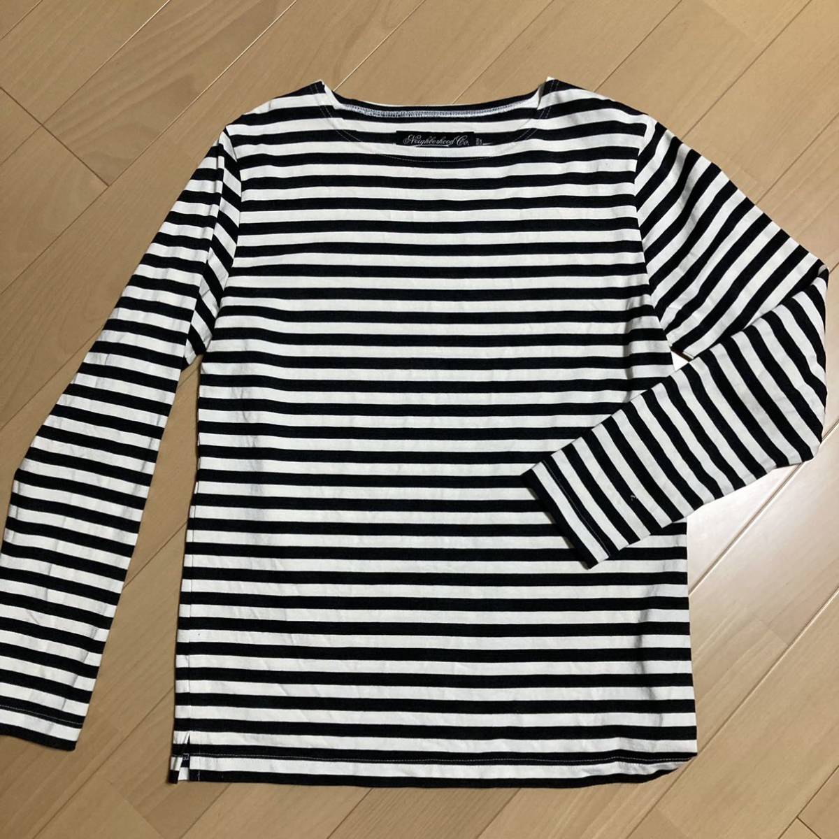 美品 ネイバーフッド ボーダー カットソー ロンT Mサイズ 長袖 