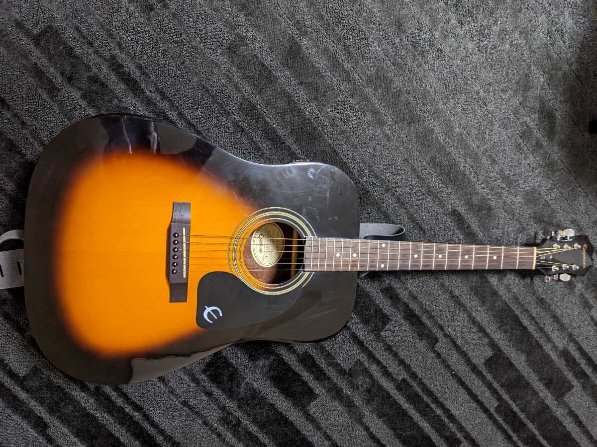 美品/Epiphone　DR-100VS 改チューナー付エレアコ　ケース付 楽器・機材 美品/Epiphone DR-100VS 改チューナー付エレアコ ケース付