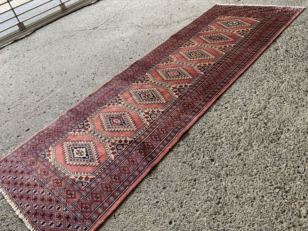 182×64cm パキスタン ラホール産 絨毯 ラグ アンティーク家具 182×64cm パキスタン ラホール産 絨毯 ラグ アンティーク家具