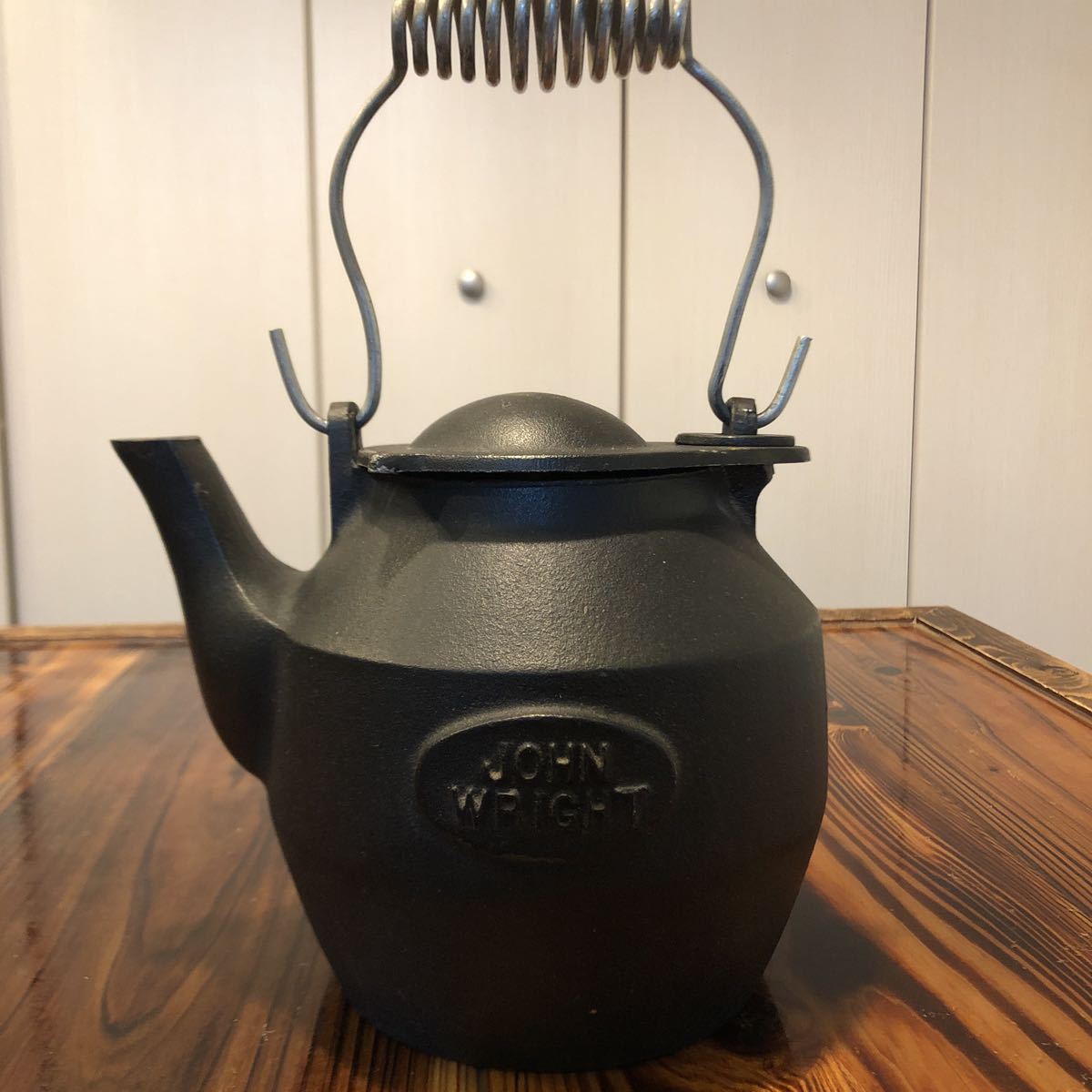 JOHN WRIGHT 鉄瓶 ビンテージ 無骨 John Wright Cast Iron Kettle | eBay