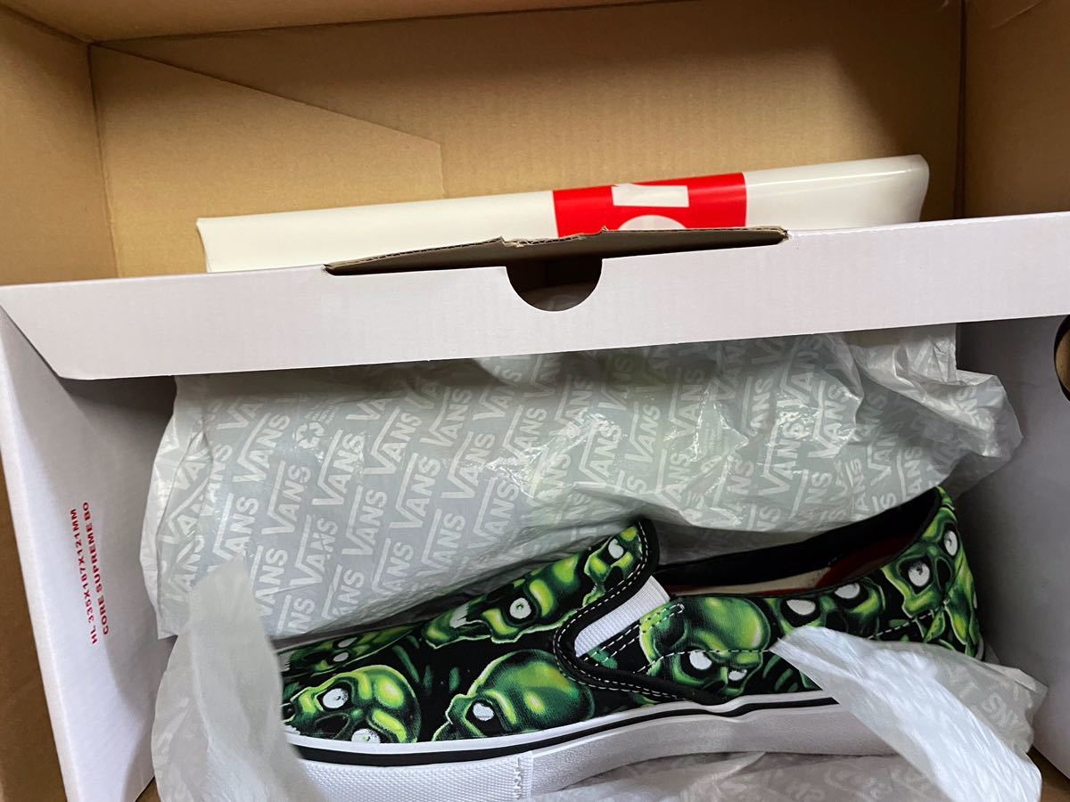 supreme 18ss スカルスリッポン 28cm Supreme×VANS バンズ 18SS Skull Pile Slip-On Pro スカル スリッポン