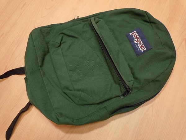 80s 90s USA製 JANSPORT ジャンスポーツ☆深緑系 リュックサック☆古着