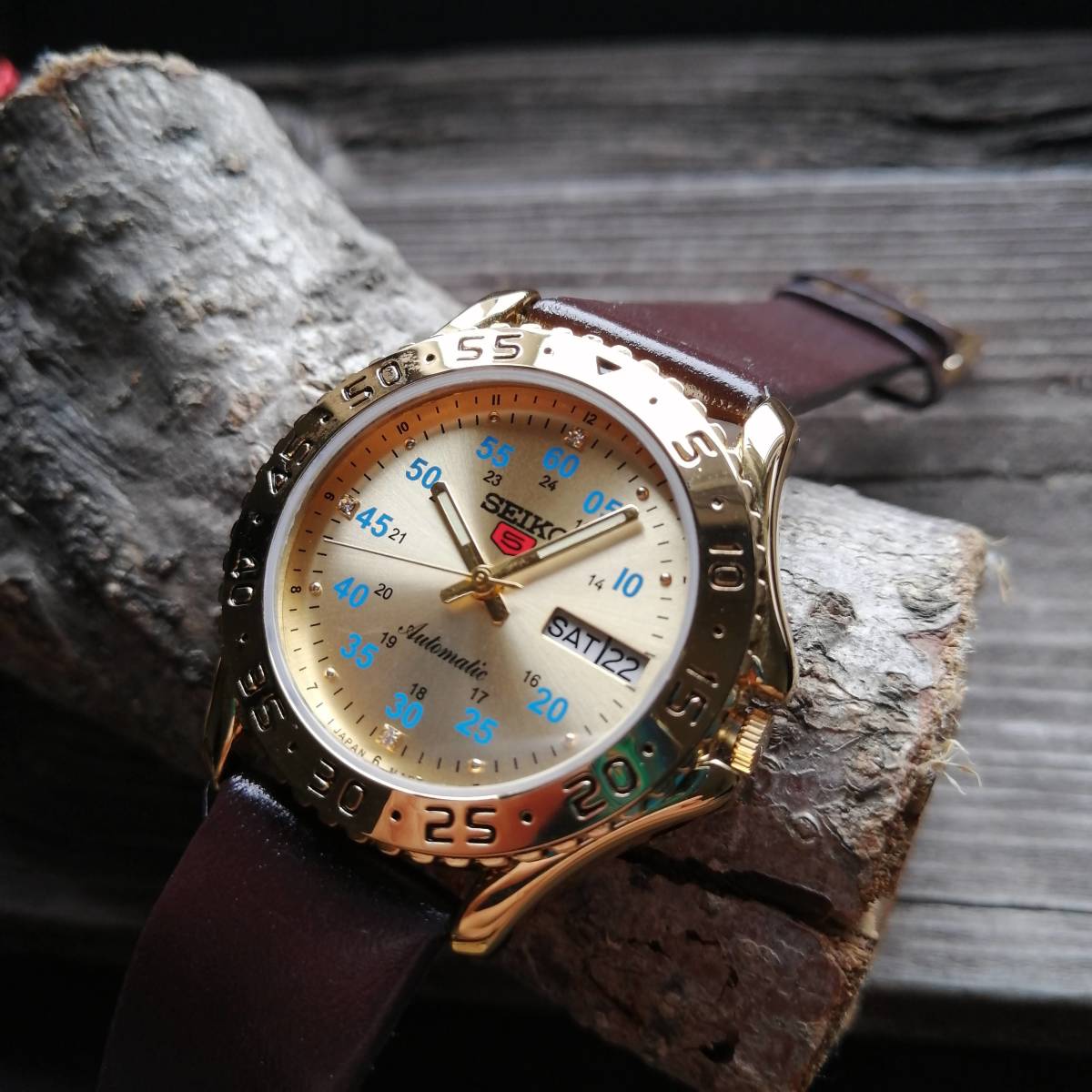 OH済 SEIKO5 自動巻き1970年代 ヴィンテージ腕時計メンズセイコー5男性 