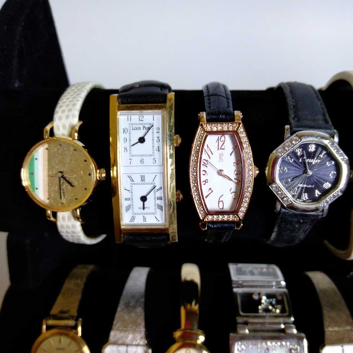 高級腕時計のみ EXCELINE SEIKO CITIZEN DKNY JUNCHANS LANCEL NICOLE agnes-b など 30本 まとめ 大量 セット ジャンク z01_2