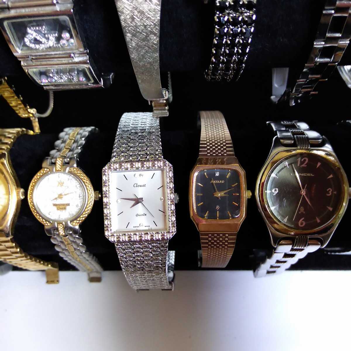 高級腕時計のみ EXCELINE SEIKO CITIZEN DKNY JUNCHANS LANCEL NICOLE agnes-b など 30本 まとめ 大量 セット ジャンク z01_9