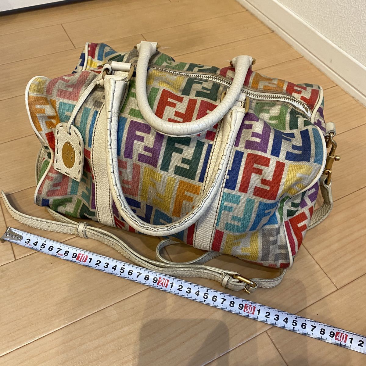 FENDI フェンディ ハンドバッグ 2way ペカン柄 ショルダーバッグ 2WAY 