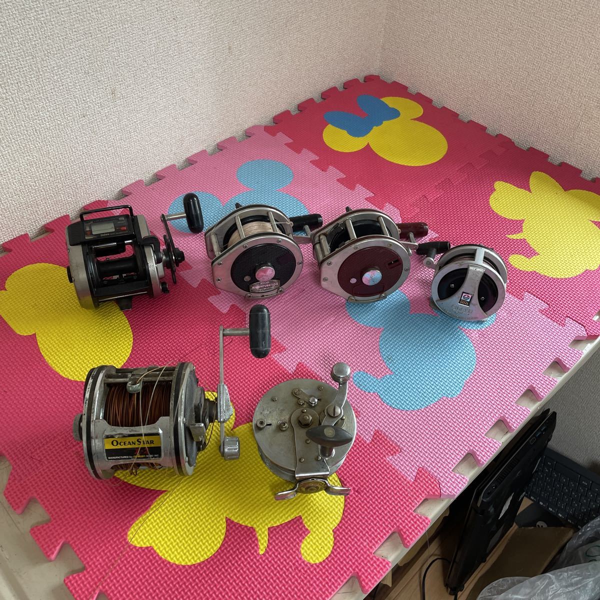 中古ダイワ・シマノ・リョービ両軸リール6個・スピニングリール1個　合計7個セット DAIWA RYOBI 釣りリール 6個 現状品 DAIWA 6個セット 中古品SHIMANO 釣り