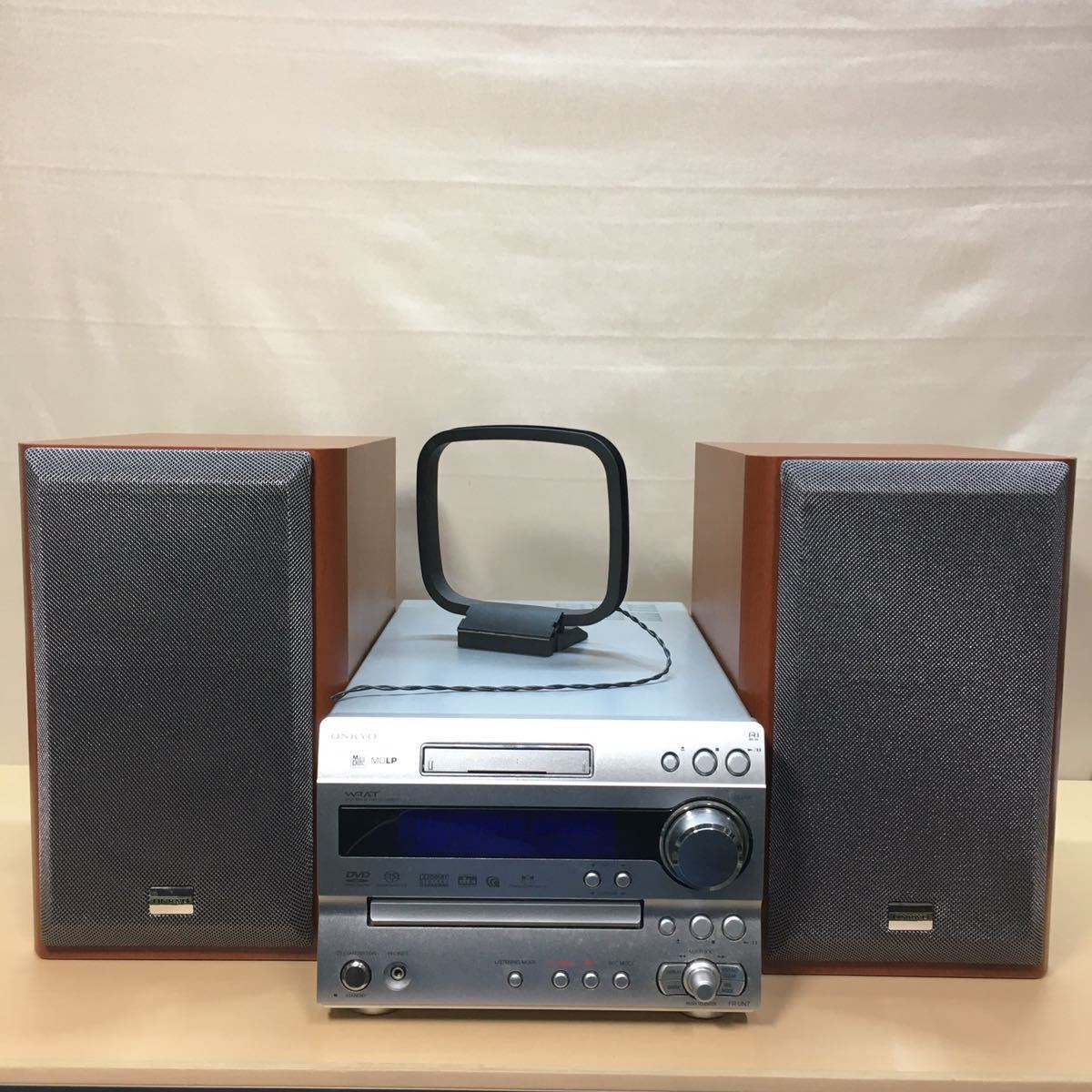 【美品】ONKYO FR-UN7 D-N7 CD/DVD/MDコンポ ダビング可 FR-UN7 D-N7 ONKYO CD 限定1セットOnkyo 動作良好 MD ダビング可
