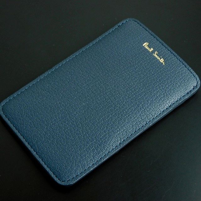 B9711 新品 正規品★ポールスミス Paul Smith★ブルー カラースロット 定期入れ パスケース ICカードケース メンズ