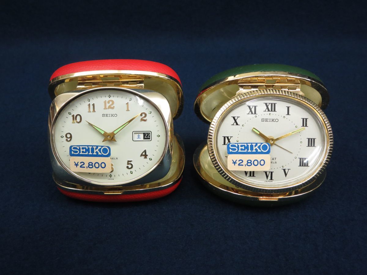 SEIKO トラベルクロック 昭和レトロ メルカリ 2JEWELS トラベル時計 