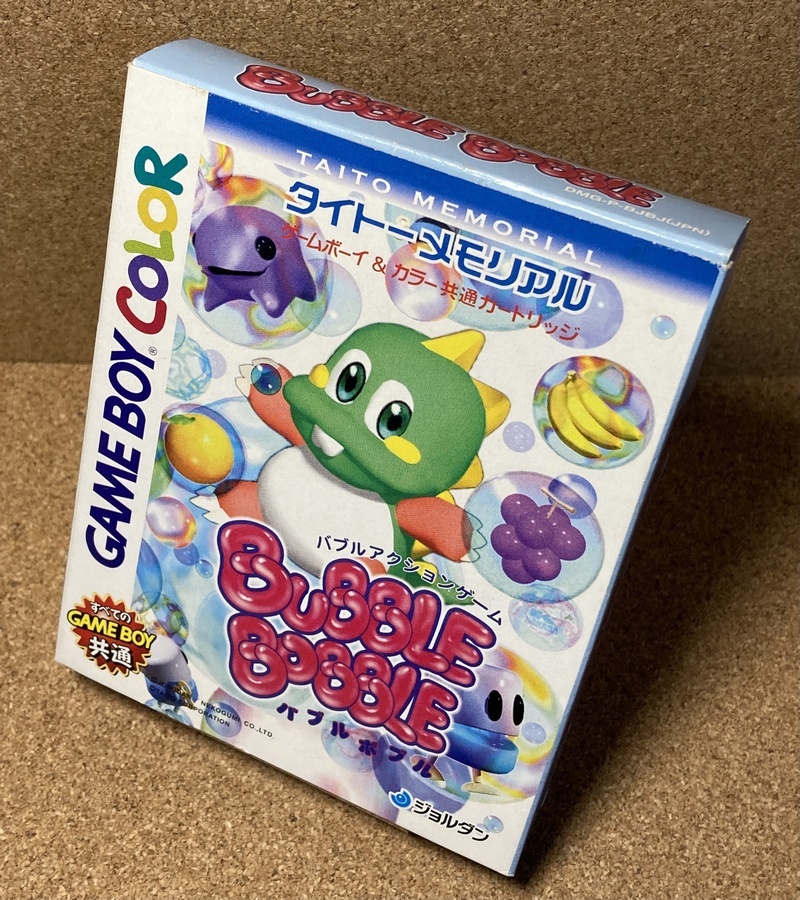 GBC【ジョルダン/タイトー】タイトーメモリアル ~ バブルボブル（中古品・箱説＆葉書付属）