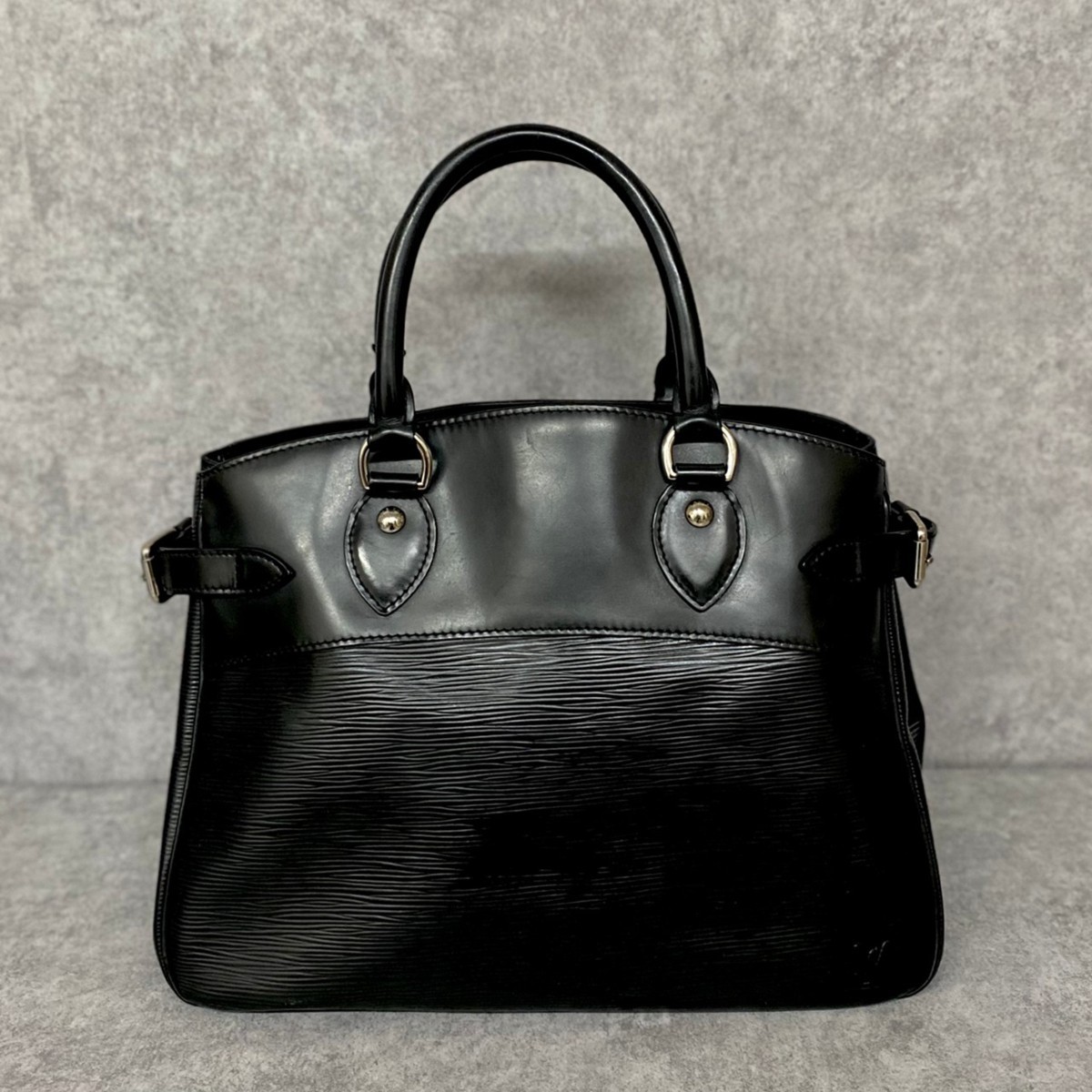 ■ 1円スタート 美品 ■ LOUIS VUITTON ヴィトン レザー エピ パッシィPM ハンドバッグ トートバッグ ノワール メンズ レディース
