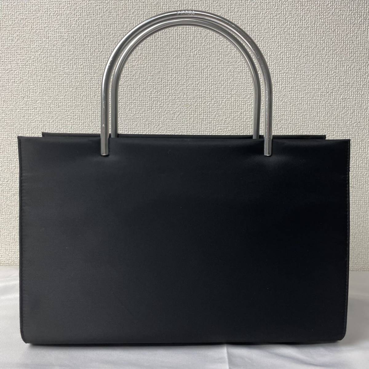 極美品】プラダ ハンドバッグ ガレリア サフィアーノ 三角ロゴ 5676 