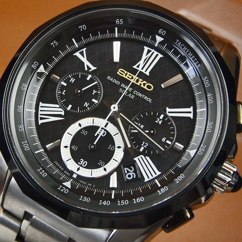 セイコー ブライツ クロノグラフ 8B82-0AD0 電波ソーラー SEIKO 