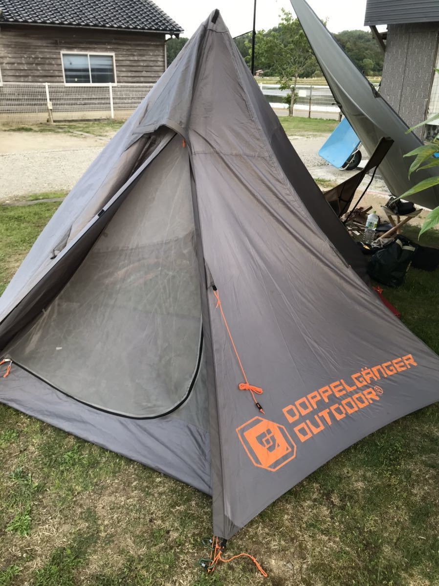 DOD ドッペルギャンガー ワンポール ティピー テント - DOD（ディーオーディー T8-200-TN 新品DOD ワンポールテントL タンの