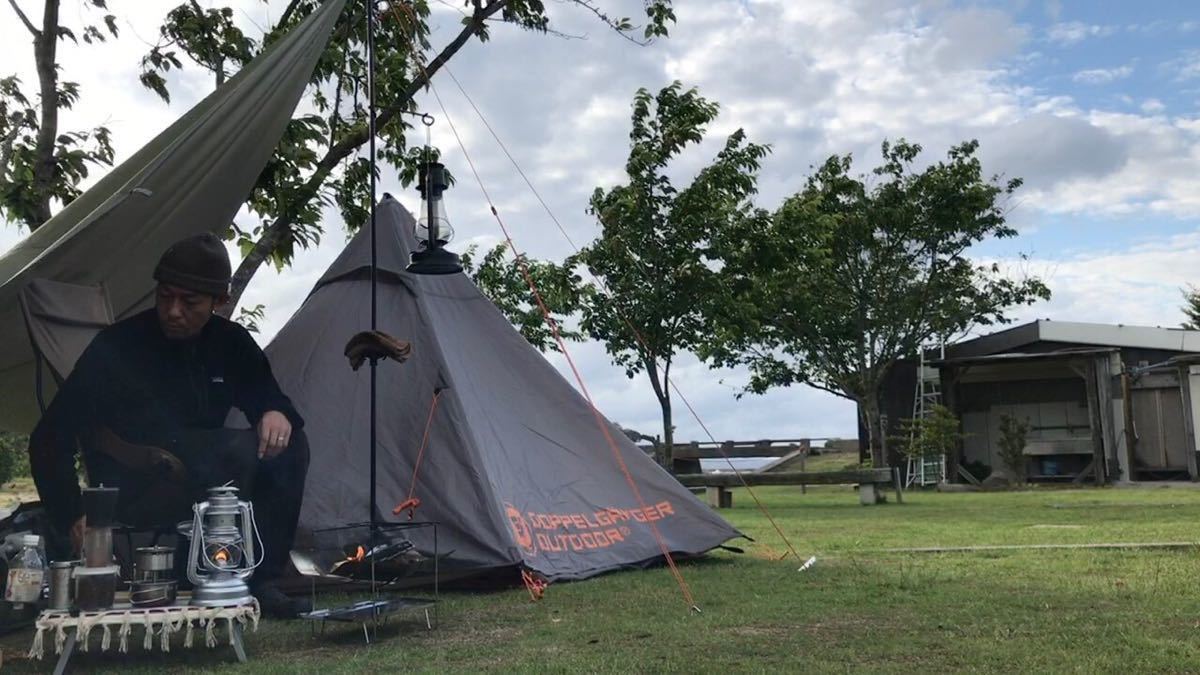 DOD ドッペルギャンガー ワンポール ティピー テント - DOD（ディーオーディー T8-200-TN 新品DOD ワンポールテントL タンの