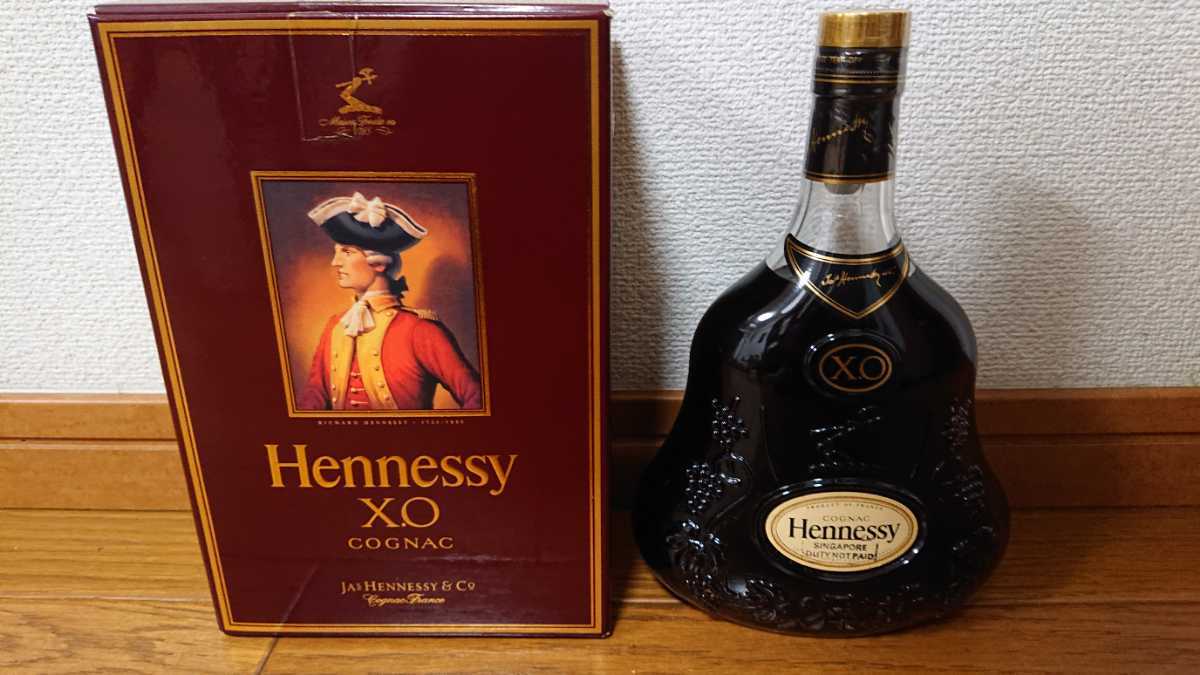 古酒 並行 Hennessy ヘネシー XO 黒キャップ 箱付き 6点セット 古酒
