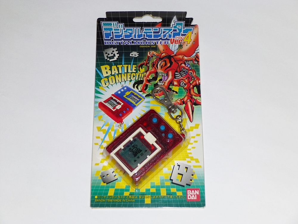 デジタルモンスター クリアレッド Ver.4 BANDAI スケルトン ver.4