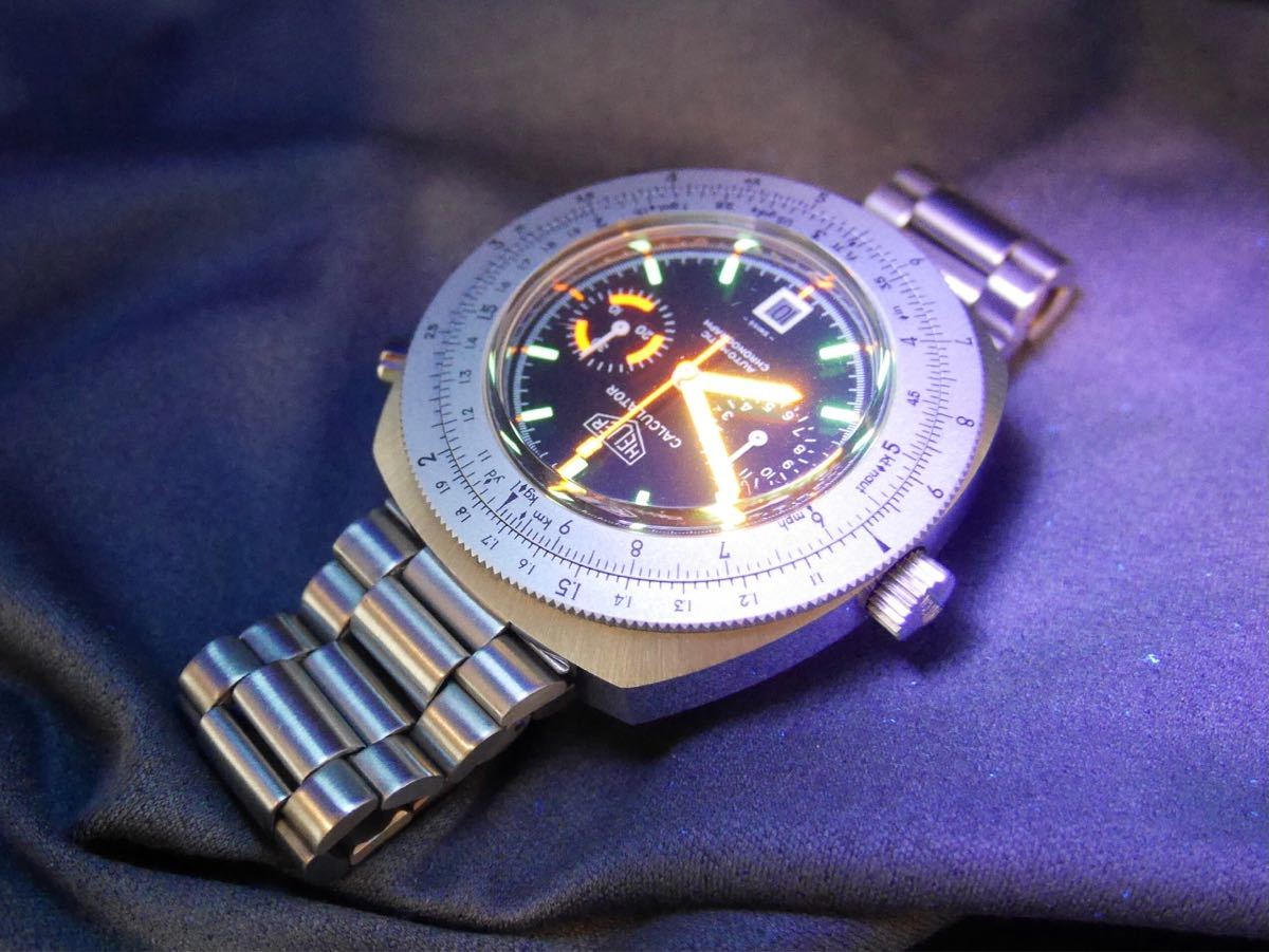 レア】 ホイヤー カリキュレーター 自動巻 クロノグラフ HEUER 