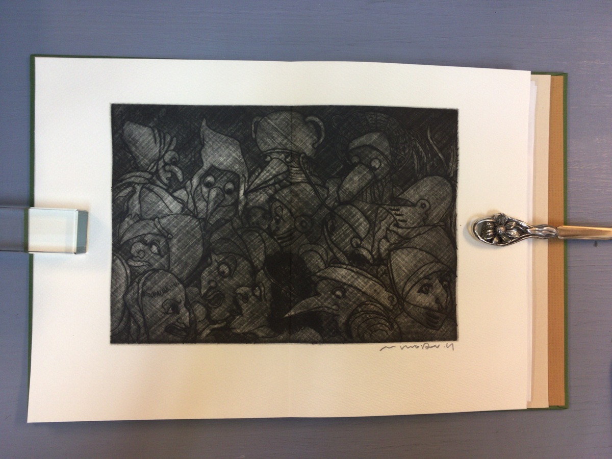美品 横田稔オリジナル銅版画5葉入特装本『幼童殺戮