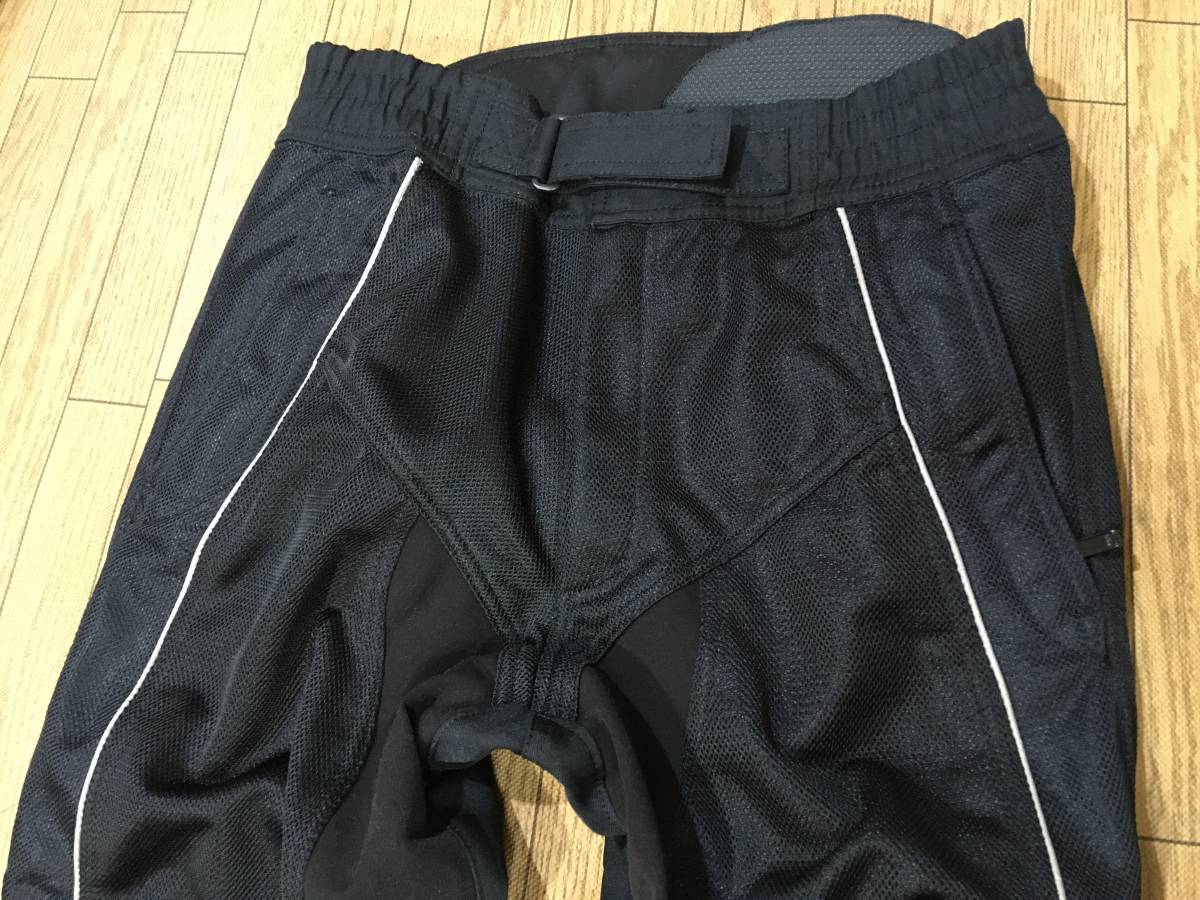 KUSHITANI 夏用ナイロンメッシュ素材 ライディングパンツ 腰・膝パッド