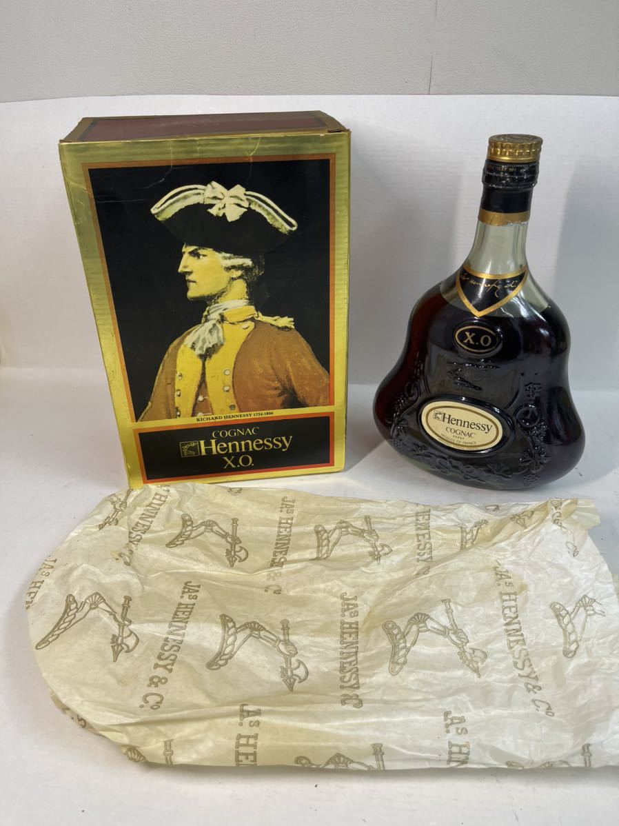 o107-033】Hennessy COGNAC HKDNP ヘネシー ヘネシーXO 古酒 箱付き