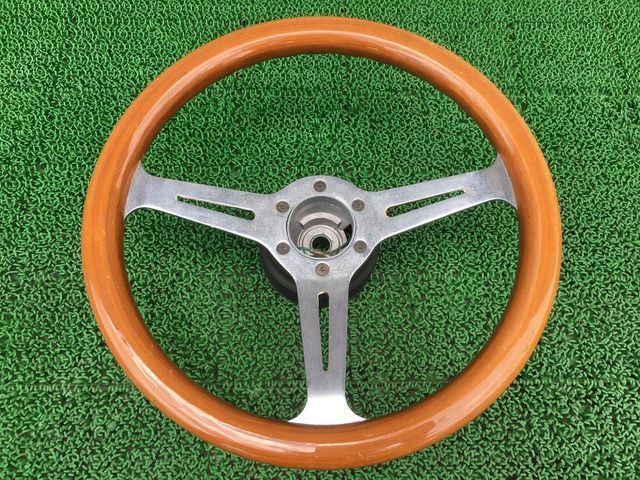 ☆L512S ミラ アヴァンツァート 35cm ウッド ステアリングホイール
