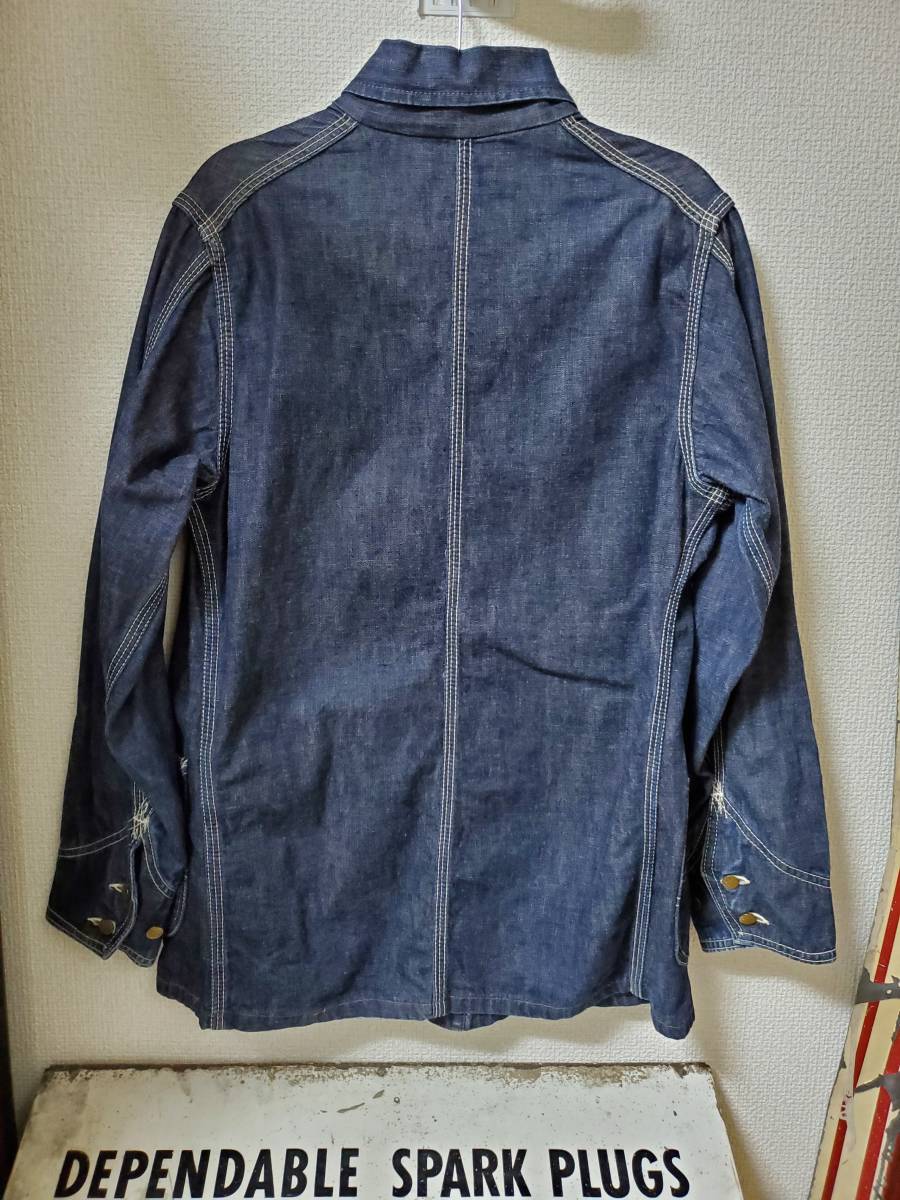 ドゥニーム カバーオール オリゾンティsize38 Denime(ドゥニーム) / 旧Denime/カバーオール/デニム/インディゴ/DNM-J