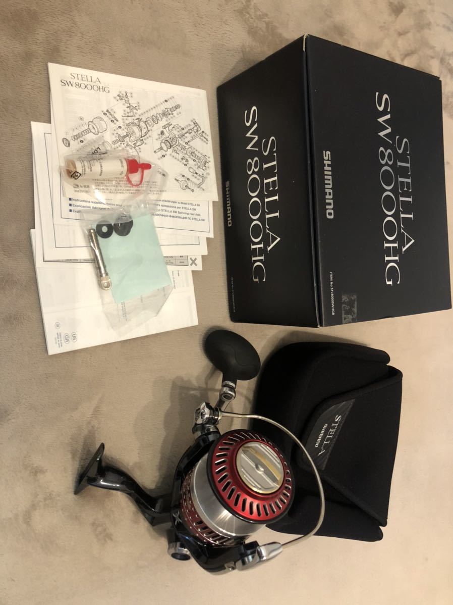13ステラSW8000HG オーシャンマークカスタムスプールセット 美品 13ステラSW 8000HG オーシャンマーク16000スプール NO SW