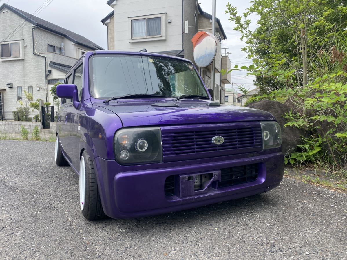 ラパン　加工ヘッドライト　インナーブラック　HID付き　カスタムカー１台ばらし