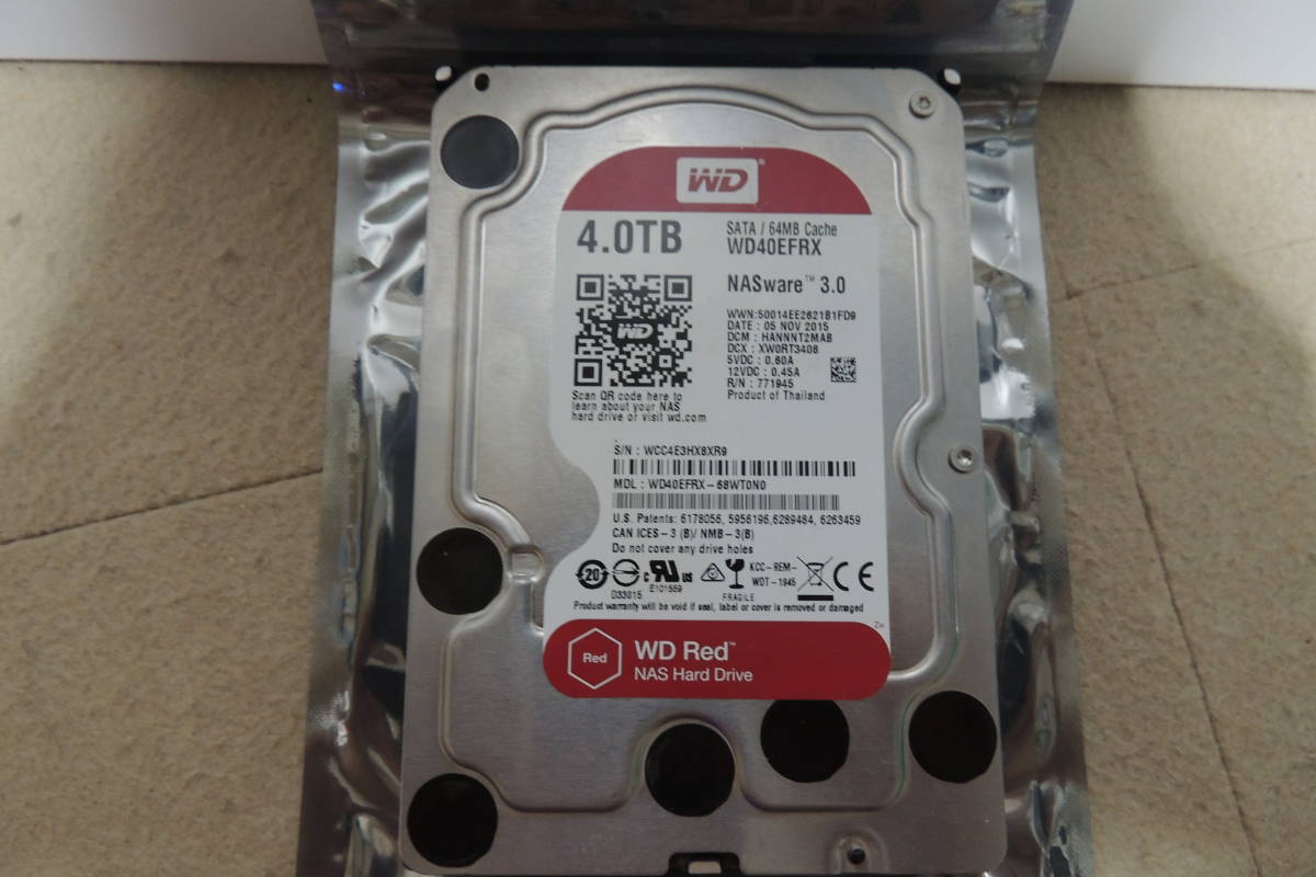 WD Red 3TB NAS用ハードディスク 4台セット