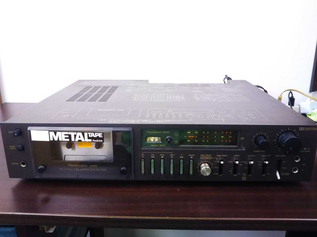 & Technics/MODEL RS-M88/METAL TAPE Available/D.D 2motor QUARTZ lock SX head/カセットデッキ/美品