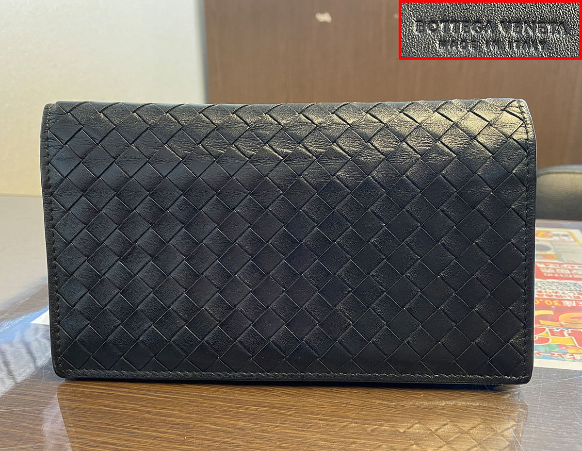BOTTEGA VENETA ボッテガ・ヴェネタ イントレチャート 二つ折り 長財布 