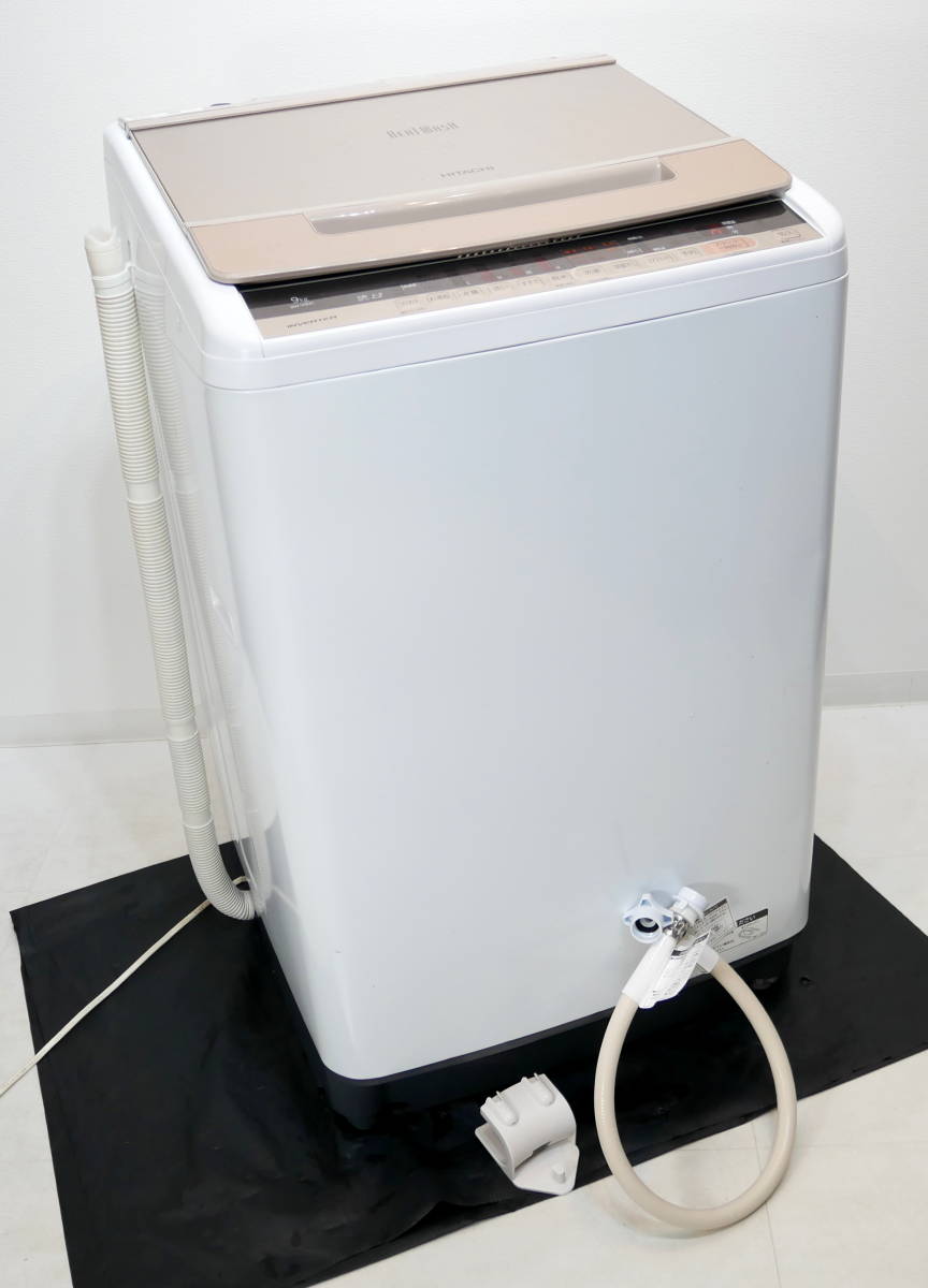 猫(R307-G62)HITACHI 日立 BW-V90C ビートウォッシュ 99L 2018年製