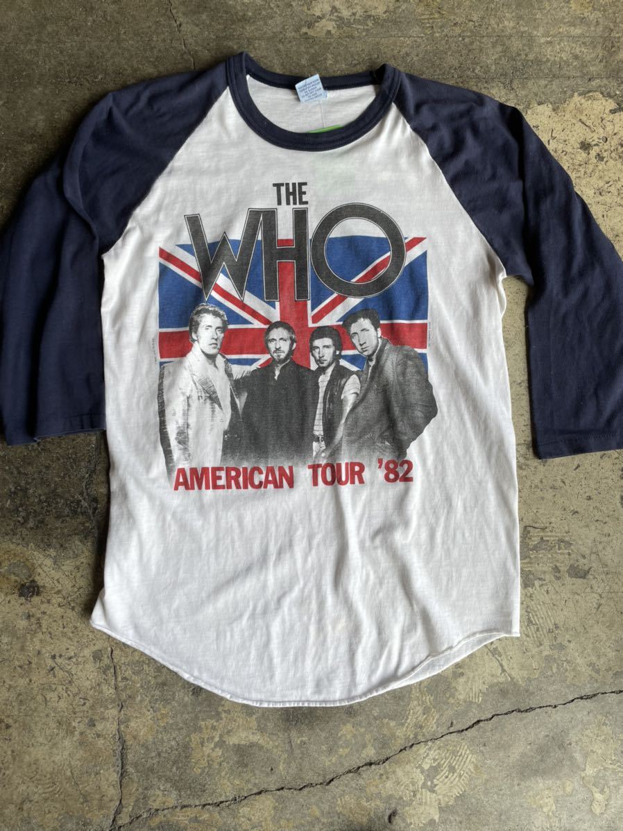 80年代ヴィンテージ The WHO tシャツラグランTシャツ ザフー　7分丈　バンT usa製