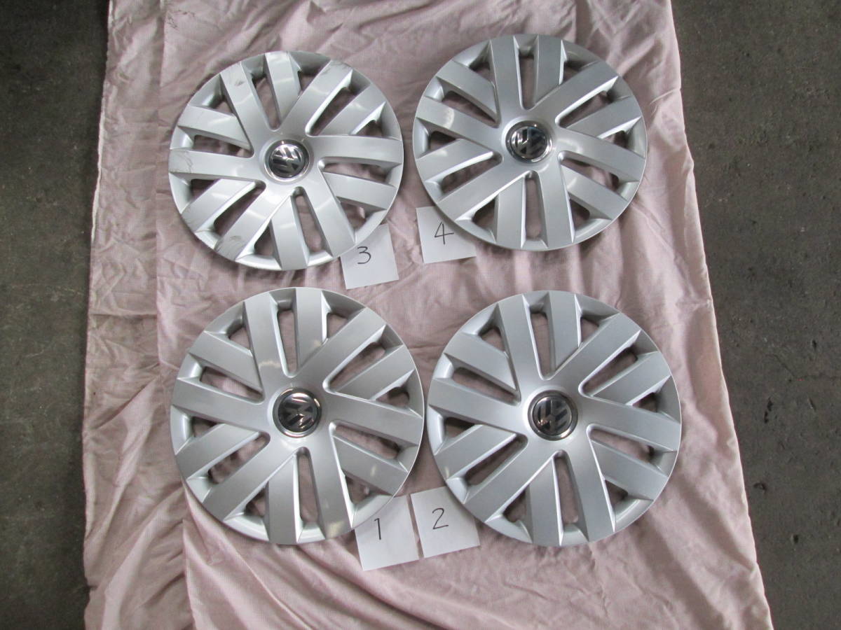 VW・ポロ（6R系）15インチ ホイールキャップ4枚セット 中古品 