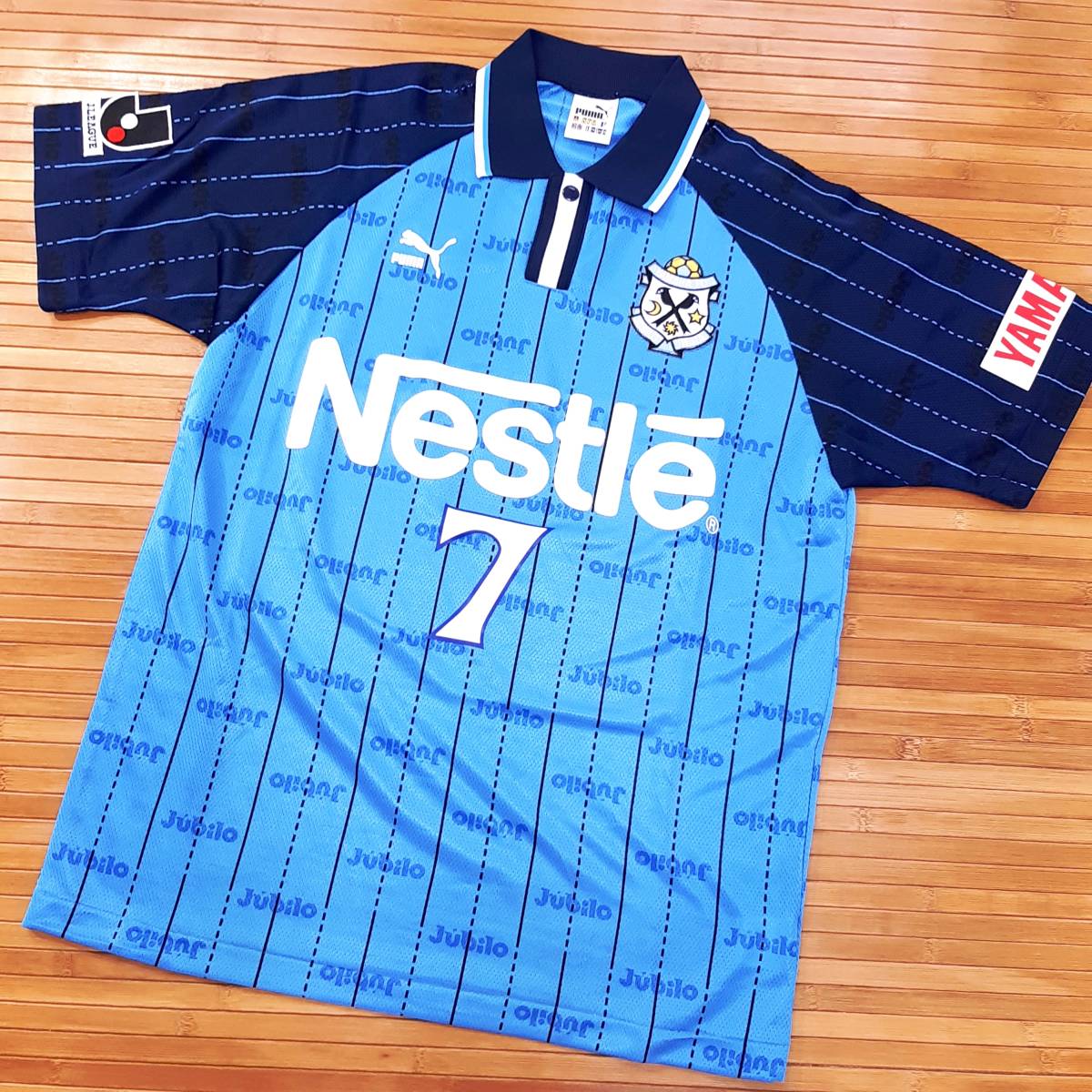 p6☆サッカーJリーグ ジュビロ磐田 ホームユニフォーム☆背番号7番