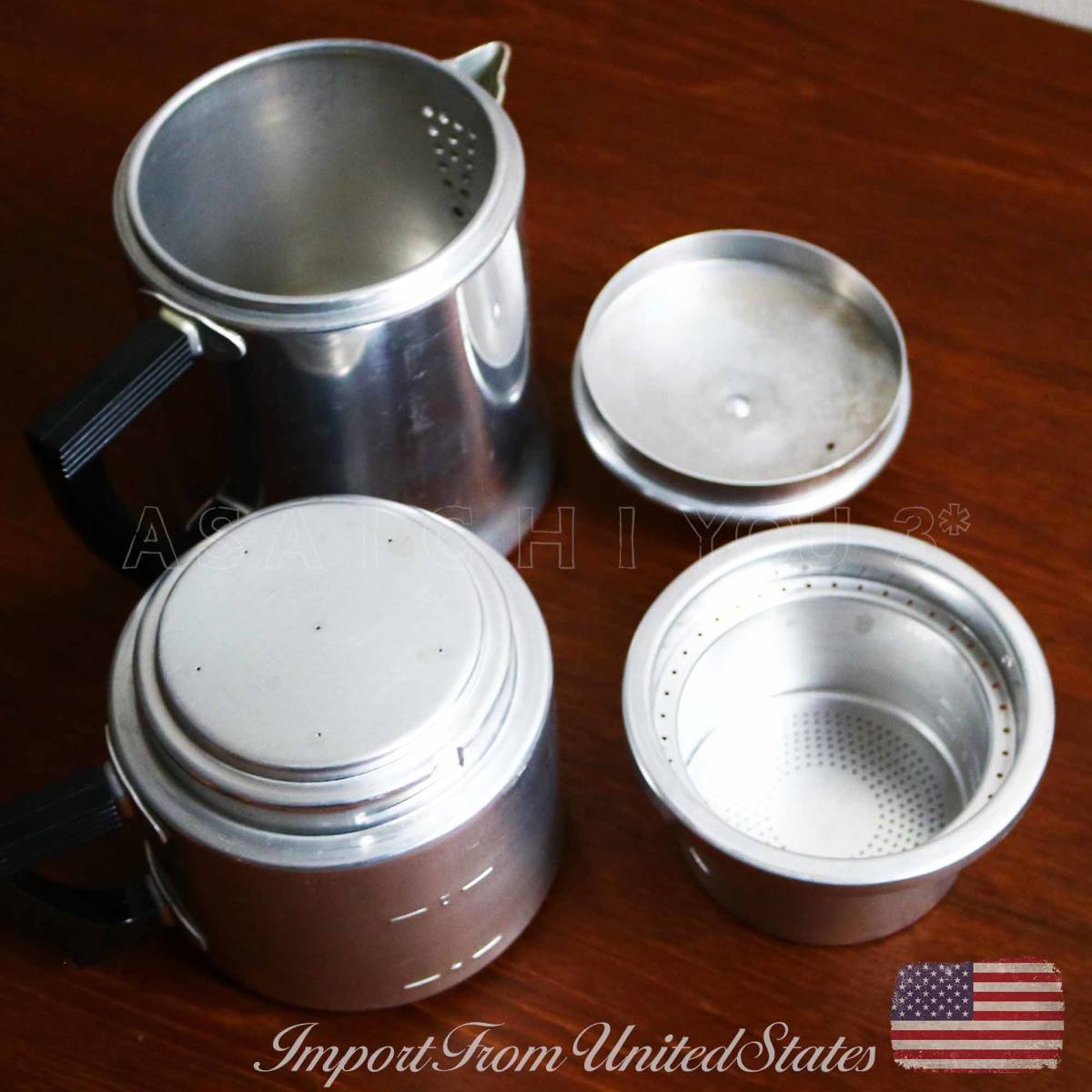 美品 VTG アメリカ製ウェアーエバー社コーヒーポット パーコレータ3002