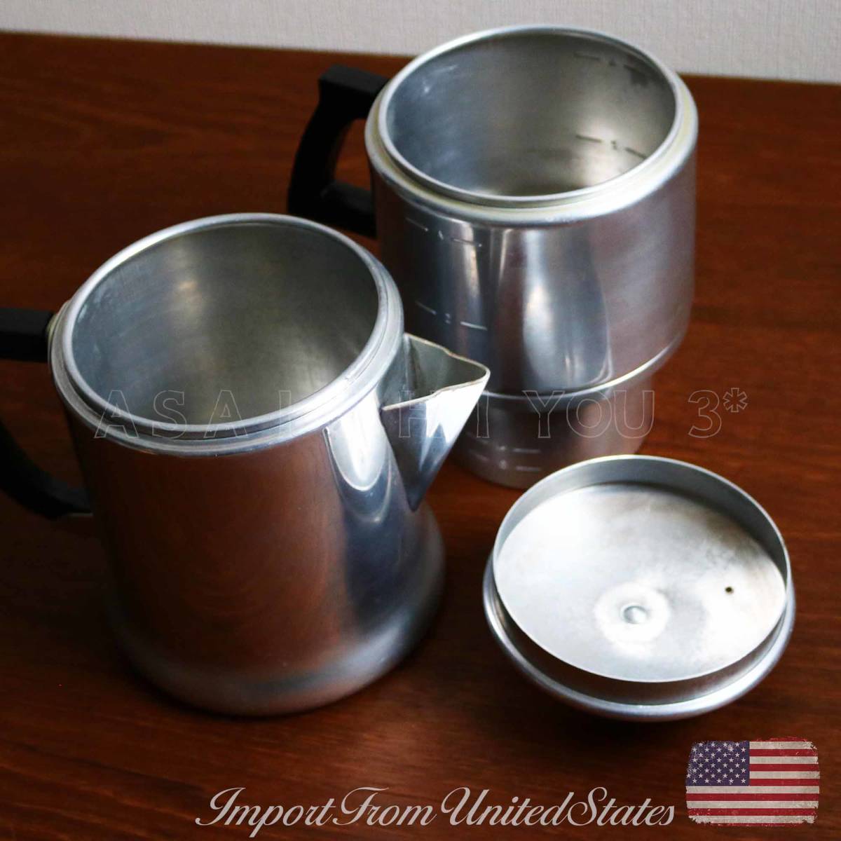 アメリカンビンテージ】WEAR-EVER社 米国製/アルミニウム製/コーヒー