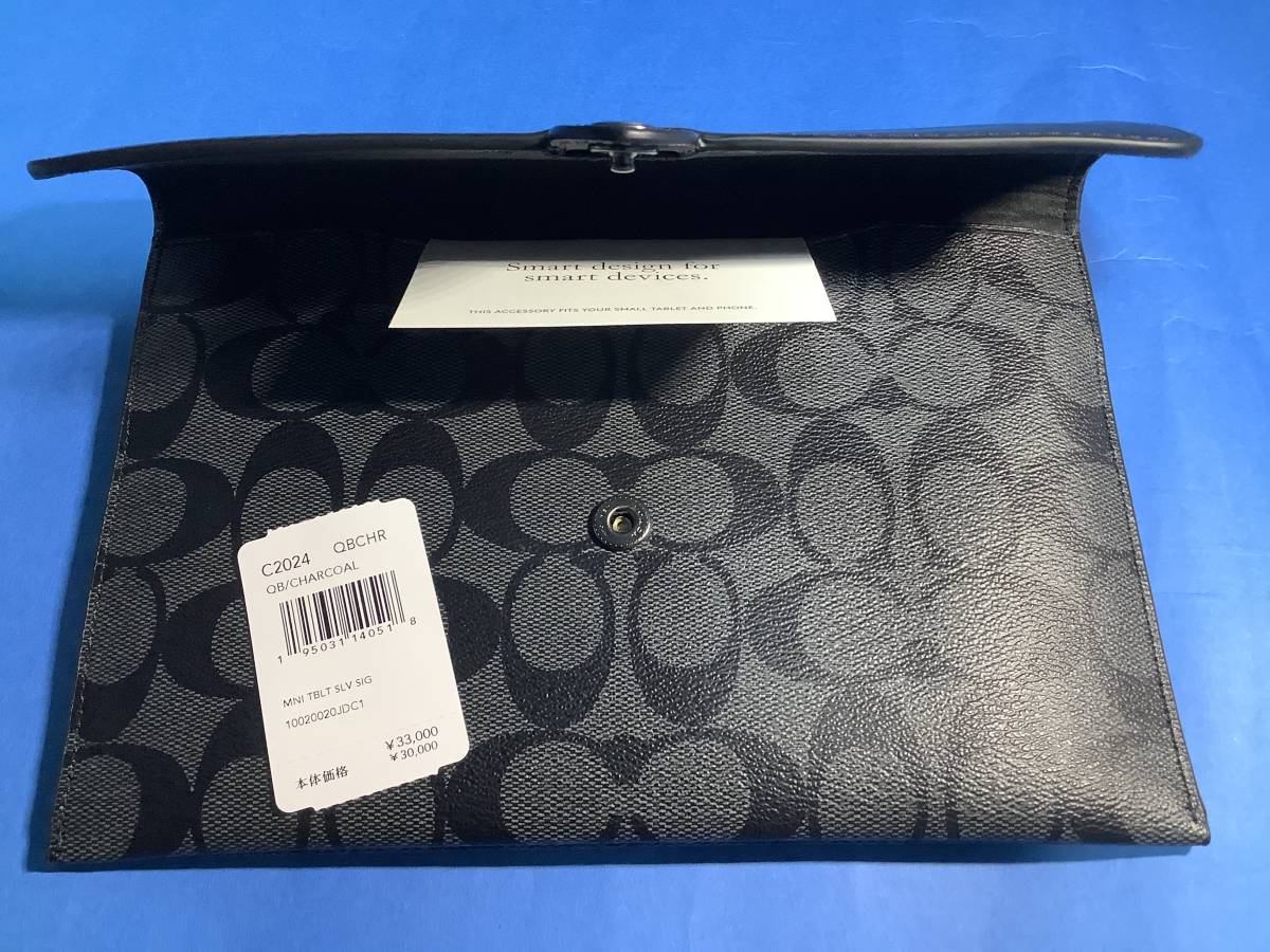 人気☆未使用☆coach コーチ ミニ タブレット スリープ シグネチャー 