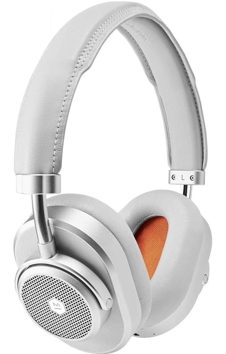 Master & Dynamic MW65 アクティブノイズキャンセル付き　ワイヤレスヘッドホン　Silver Metal / Grey Leather