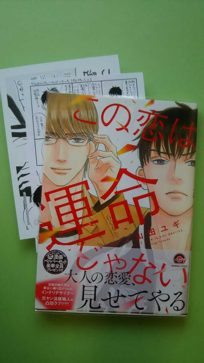 この恋は運命じゃない 山田ユギ ペーパー２枚付き ボーイズラブ 売買されたオークション情報 Yahooの商品情報をアーカイブ公開 オークファン Aucfan Com