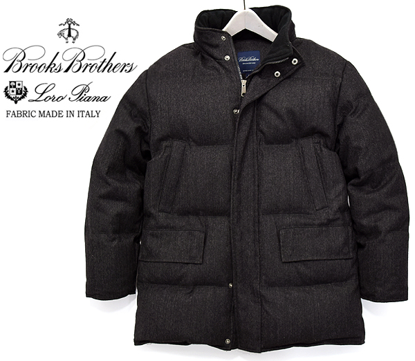 美品 ブルックスブラザーズ×ロロピアーナ 撥水ダウンジャケット