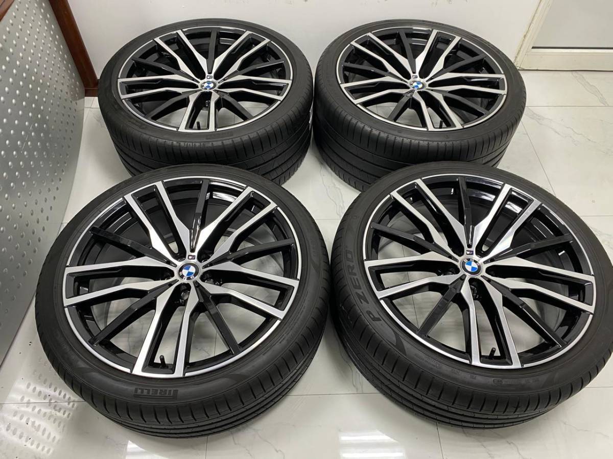 BMW G05 X5 純正 22in 9.5J +37 10.5J +43 PCD112 ダブルスポークスタイリング742M G06 X6 G07 X7 流用にも Pirelli Mpower