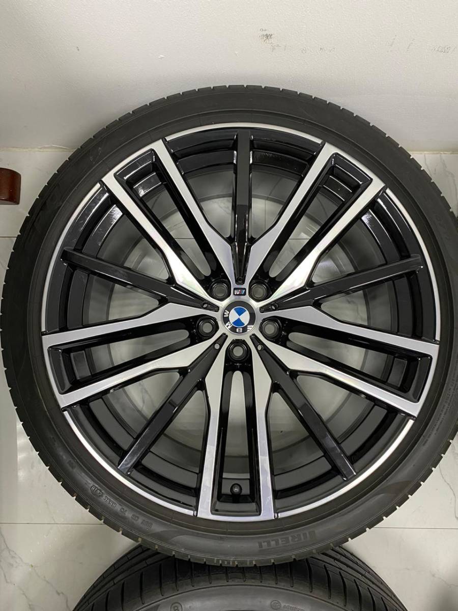 BMW G05 X5 純正 22in 9.5J +37 10.5J +43 PCD112 ダブルスポークスタイリング742M G06 X6 G07 X7 流用にも Pirelli Mpower