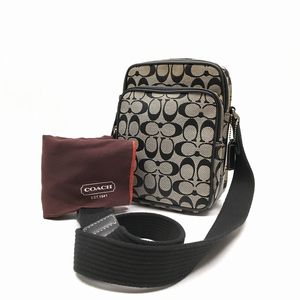 コーチ 4270 ショルダーバッグ シグネチャー ブラック ジャガード レザー COACH - コーチ 4270 ショルダーバッグ シグネチャー ブラック